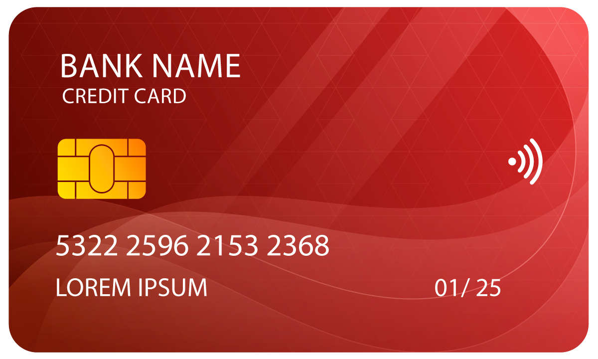 Contactless bank card