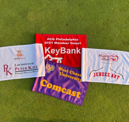 Custom Single Color Golf Flags