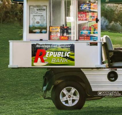 Beverage Cart Sponsor Sign